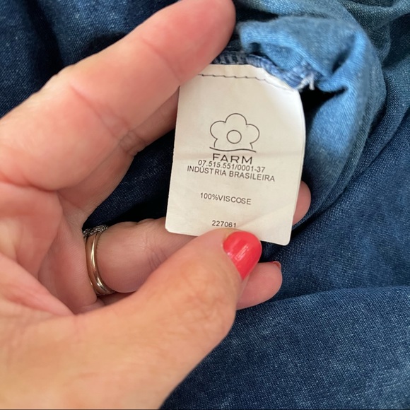 Farm Rio fringed sleeve tee shirt dress Rodeo western style country concert - Picture 9 of 14